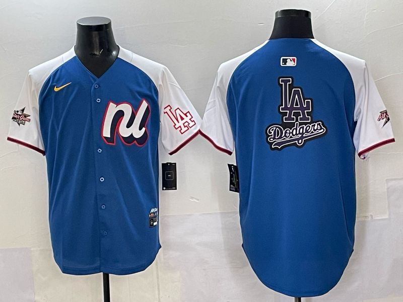 Men Los Angeles Dodgers Blank Blue All star 2025 Nike MLB Jersey style 08